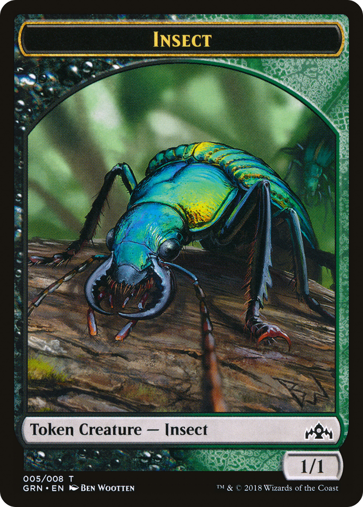 Insect (GRN-005) [Tokens] Guilds of Ravnica Tokens MTG Single Wizards of the Coast
