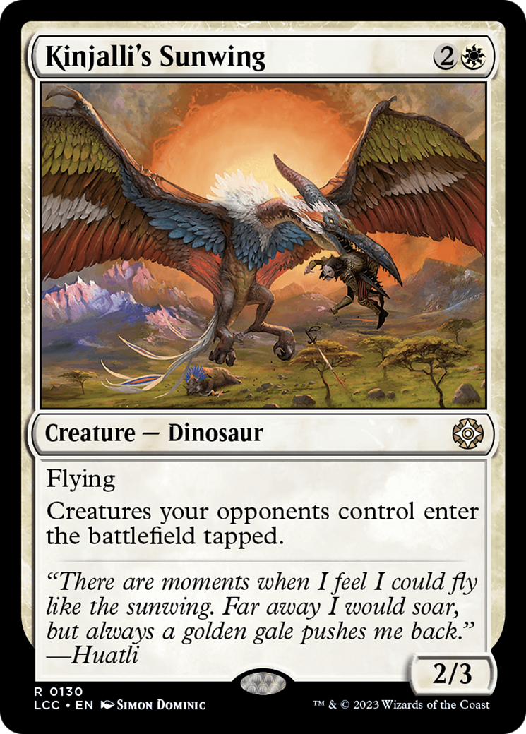 Kinjalli's Sunwing (LCC-130) [The Lost Caverns of Ixalan Commander] MTG Single Wizards of the Coast