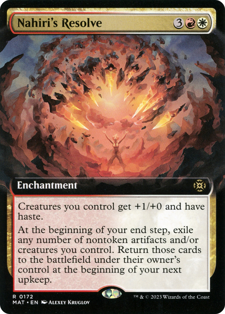 Nahiri's Resolve (MAT-172) [March of the Machine: The Aftermath] (Extended Art) MTG Single Wizards of the Coast