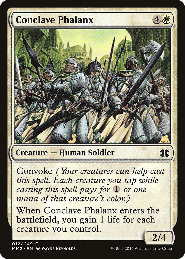 Conclave Phalanx (MM2-012) [Modern Masters 2015] Foil MTG Single Wizards of the Coast