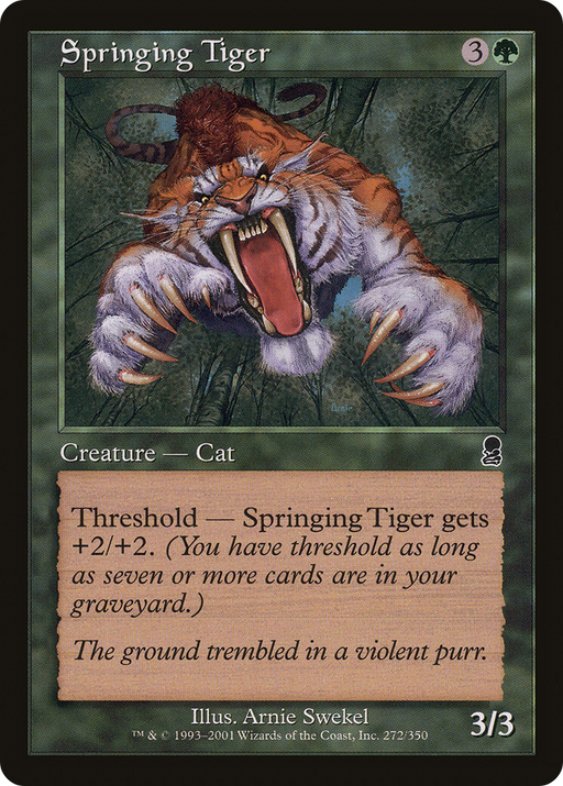 Springing Tiger (ODY-272) [Odyssey] MTG Single Wizards of the Coast