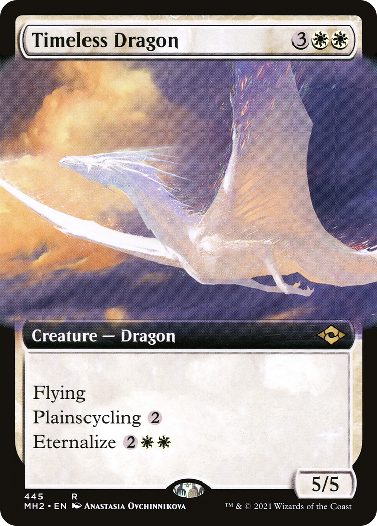 Timeless Dragon (MH2-445) [Modern Horizons 2] (Extended Art) MTG Single Modern Horizons 2