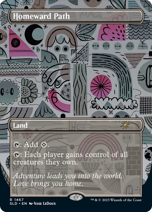 Homeward Path (1467) (SLD-1467) [Secret Lair Drop] (Borderless) MTG Single Wizards of the Coast