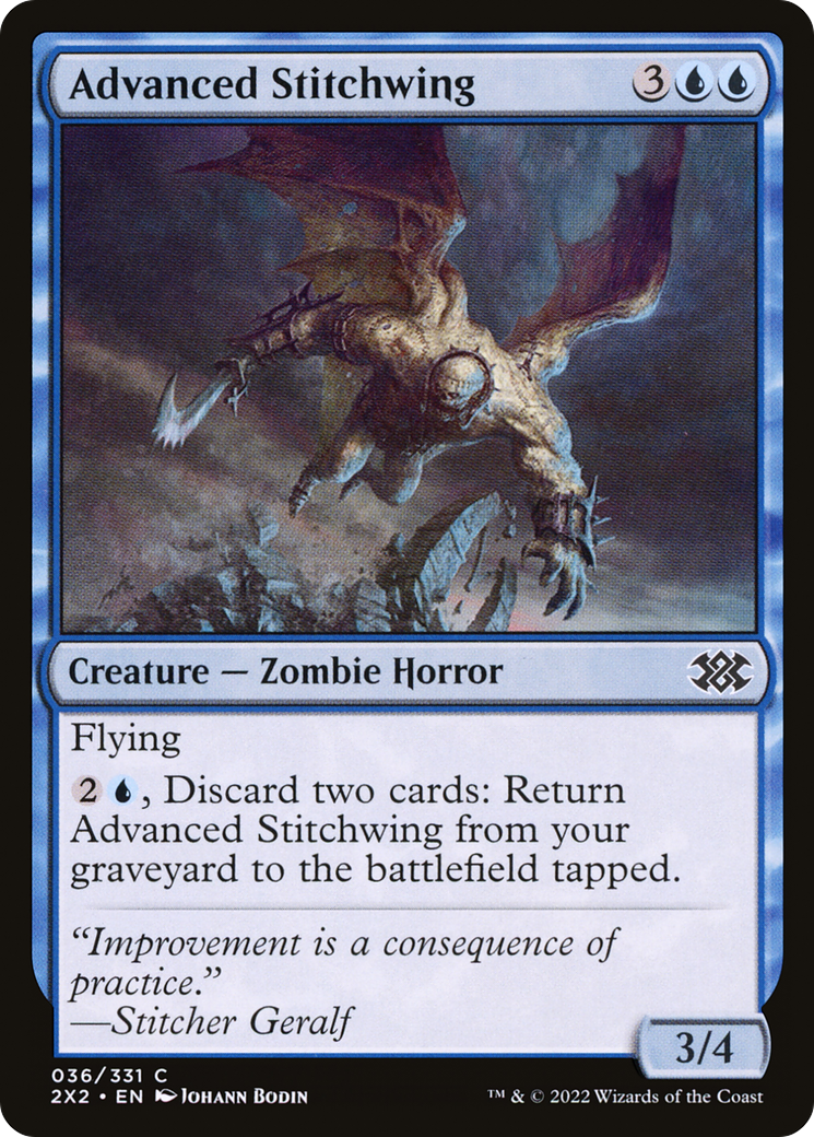 Advanced Stitchwing (2X2-036) [Double Masters 2022] MTG Single Wizards of the Coast