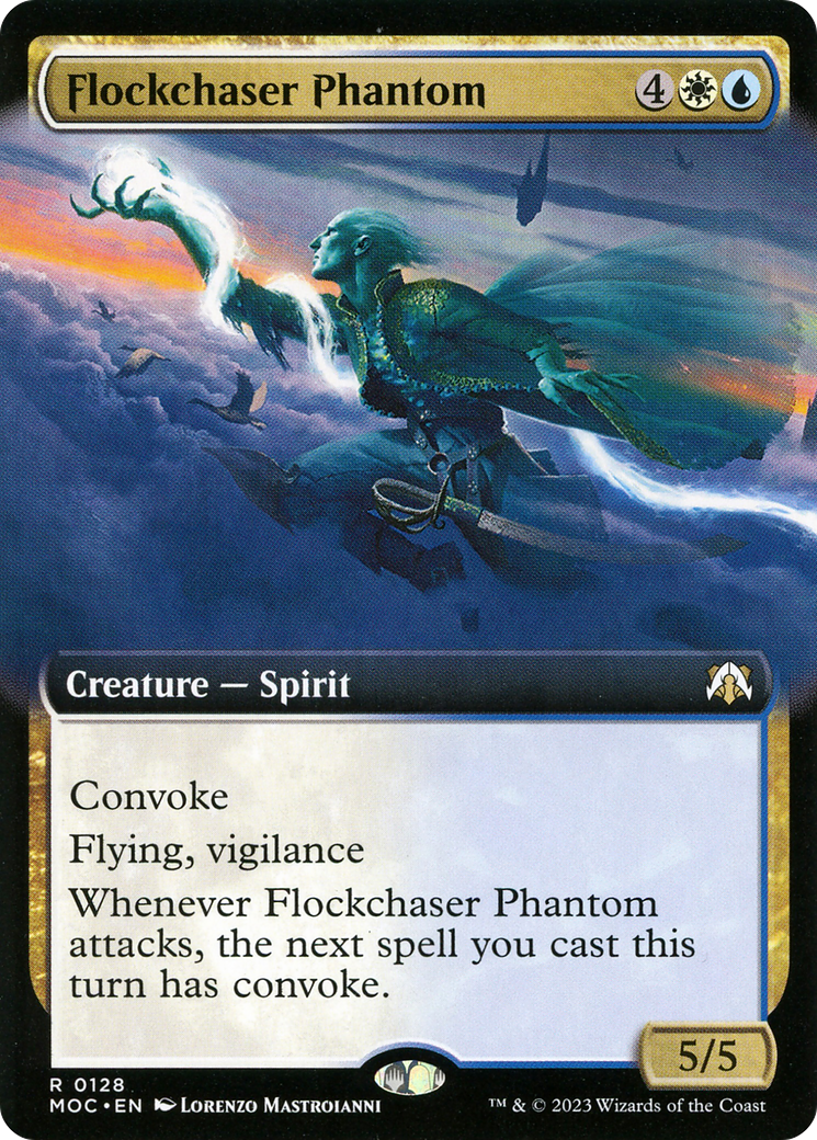 Flockchaser Phantom (MOC-128) [March of the Machine Commander] (Extended Art) MTG Single Wizards of the Coast