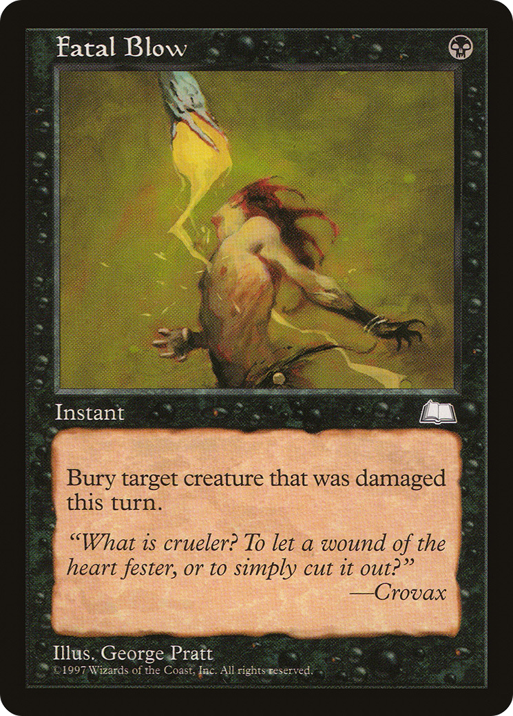Fatal Blow (WTH-) [Weatherlight] MTG Single Wizards of the Coast