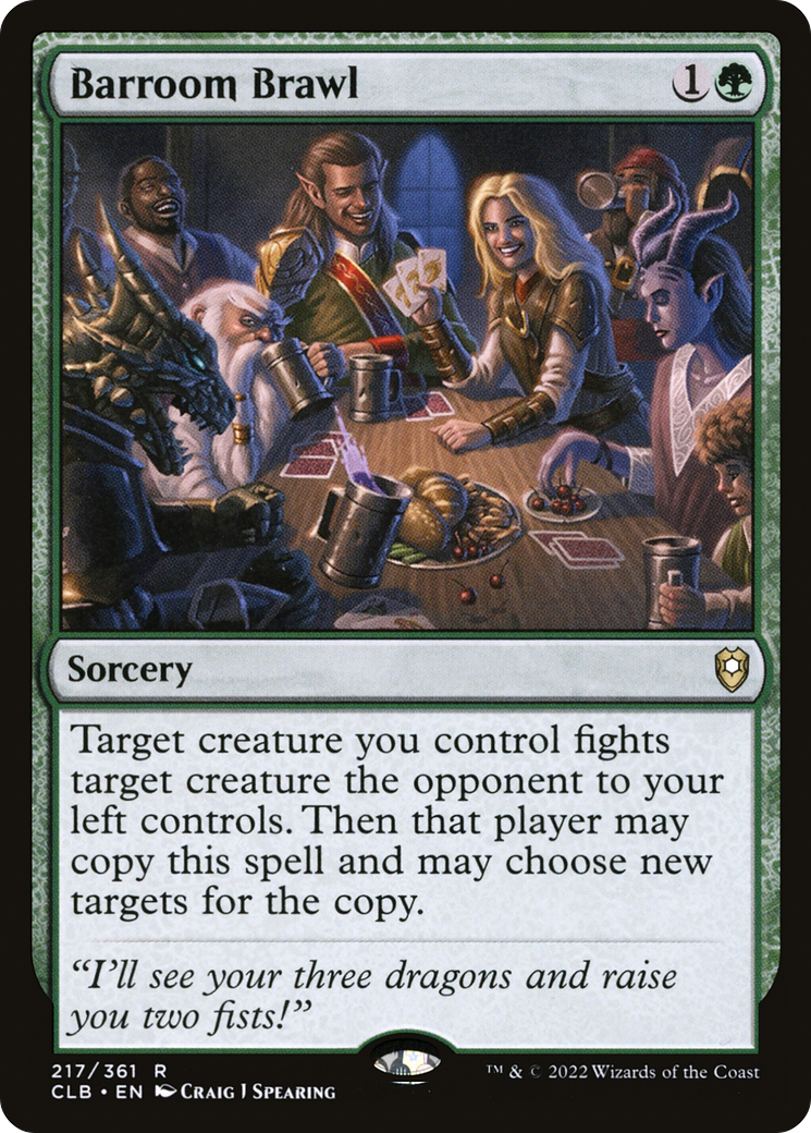 Barroom Brawl (CLB-217) [Commander Legends: Battle for Baldur's Gate] MTG Single Wizards of the Coast