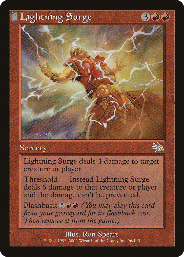 Lightning Surge (JUD-096) [Judgment] Foil MTG Single Wizards of the Coast