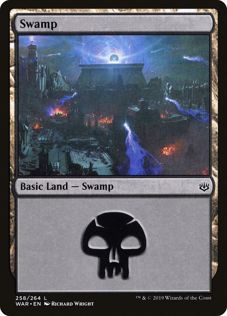 Swamp (258) (WAR-258) [War of the Spark] MTG Single Wizards of the Coast