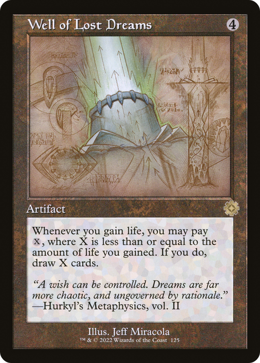 Well of Lost Dreams (BRR-125) [The Brothers' War Retro Artifacts] Foil MTG Single Wizards of the Coast