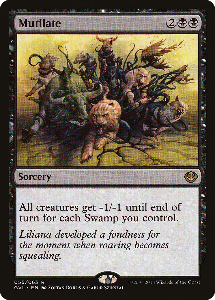 Mutilate (Garruk vs. Liliana) [Duel Decks Anthology] MTG Single Magic: The Gathering