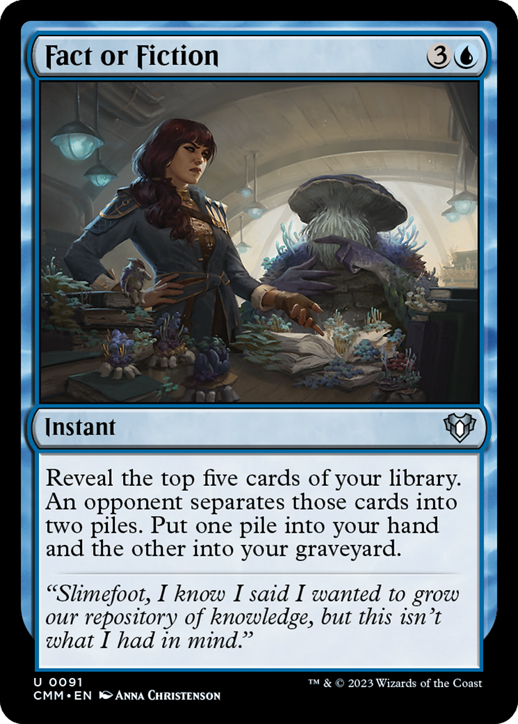 Fact or Fiction (CMM-091) [Commander Masters] MTG Single Wizards of the Coast