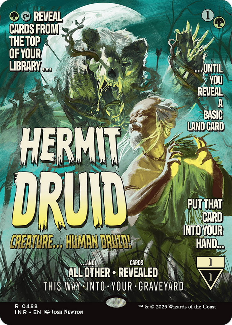 Hermit Druid (INR-488) [Innistrad Remastered] (Showcase) (Borderless) MTG Single Wizards of the Coast