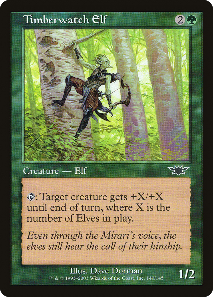Timberwatch Elf (LGN-140) [Legions] Foil MTG Single Wizards of the Coast