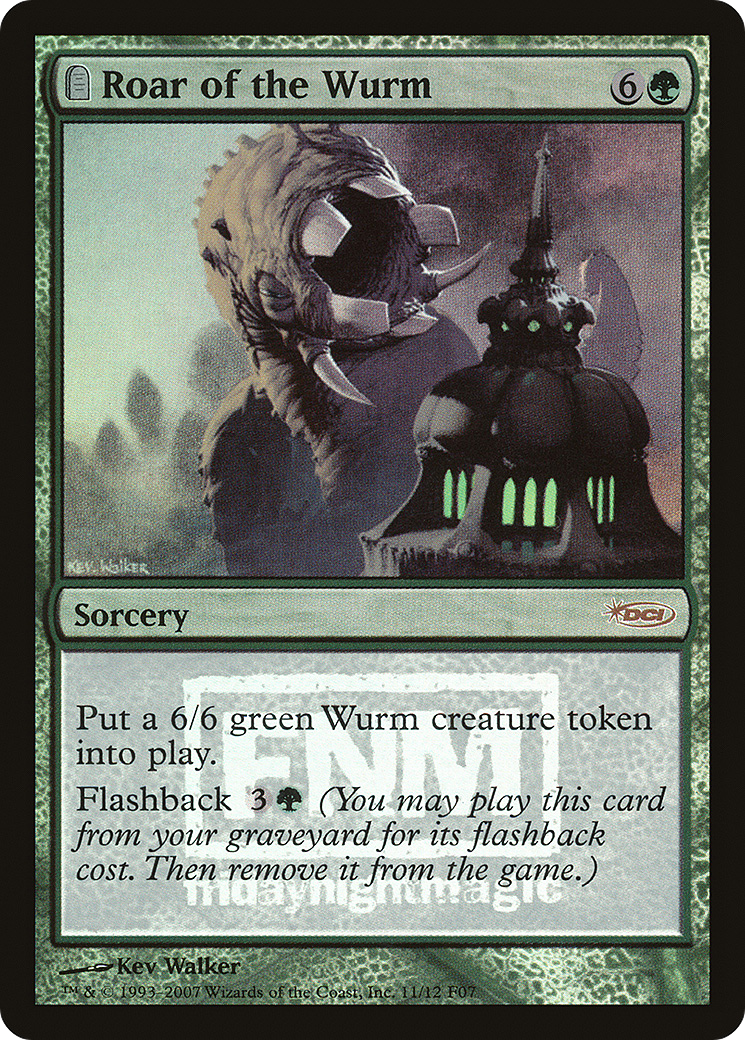 Roar of the Wurm (FNM-) [Misc] Friday Night Magic 2007 Foil MTG Single Wizards of the Coast