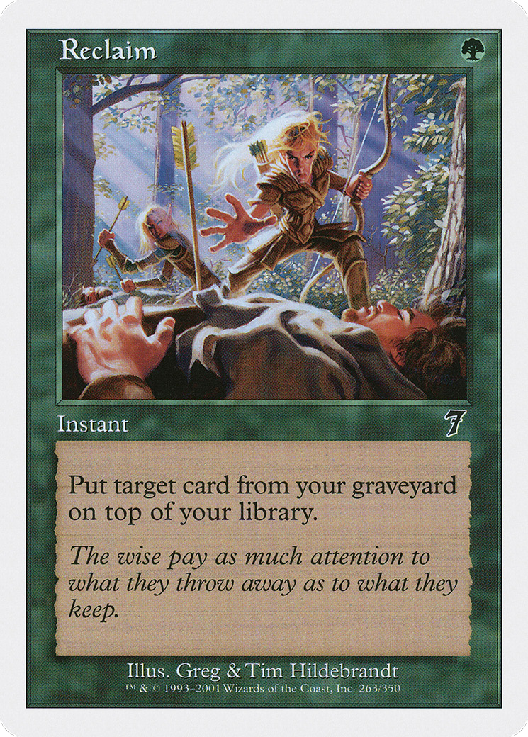 Reclaim (7ED-263) [7th Edition] Foil MTG Single Wizards of the Coast