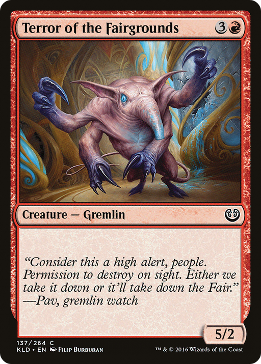 Terror of the Fairgrounds (KLD-137) [Kaladesh] Foil MTG Single Wizards of the Coast