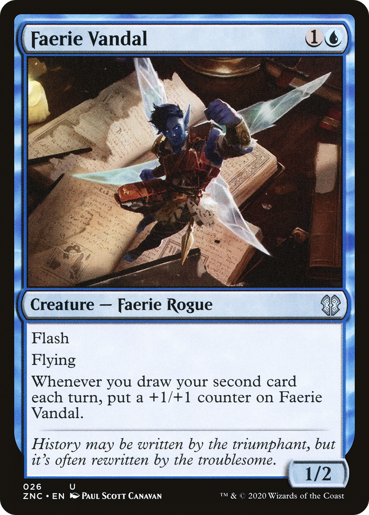 Faerie Vandal (ZNC-026) [Zendikar Rising Commander] MTG Single Wizards of the Coast