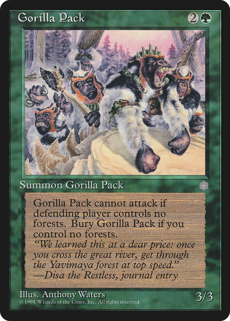 Gorilla Pack [Ice Age] MTG Single Magic: The Gathering