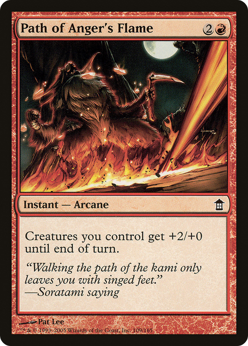 Path of Anger's Flame (SOK-109) [Saviors of Kamigawa] MTG Single Wizards of the Coast