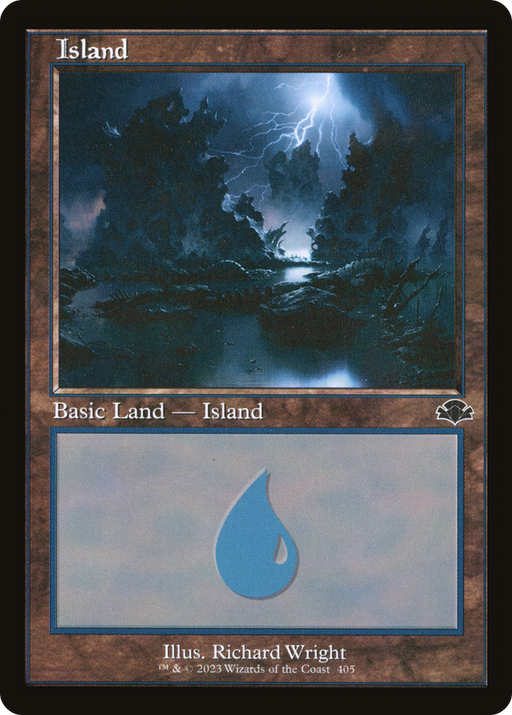Island (405) (DMR-405) [Dominaria Remastered] Foil MTG Single Wizards of the Coast