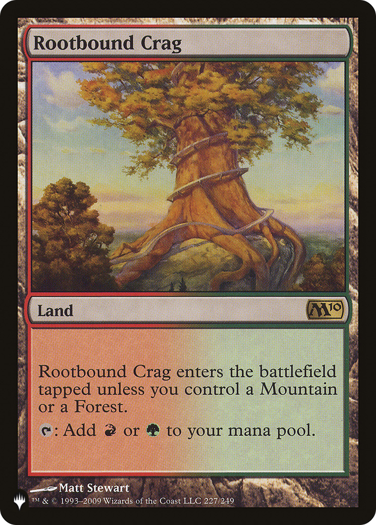 Rootbound Crag (LIST-M10-227) [Mystery Booster] The List MTG Single Wizards of the Coast