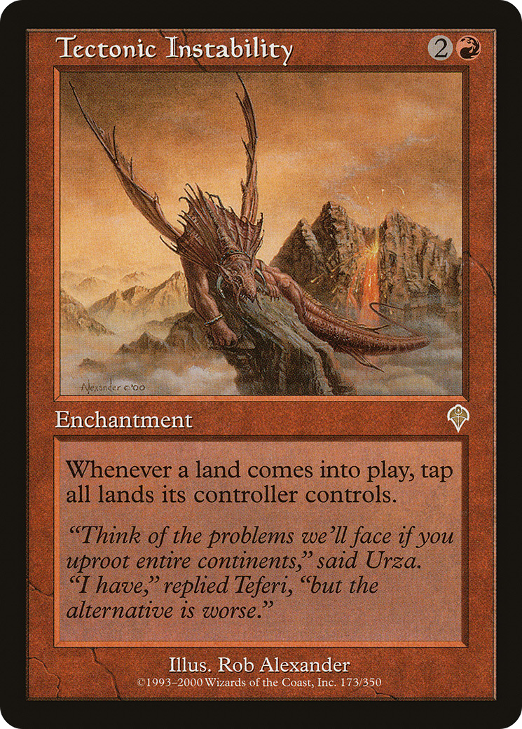 Tectonic Instability (INV-173) [Invasion] Foil MTG Single Wizards of the Coast