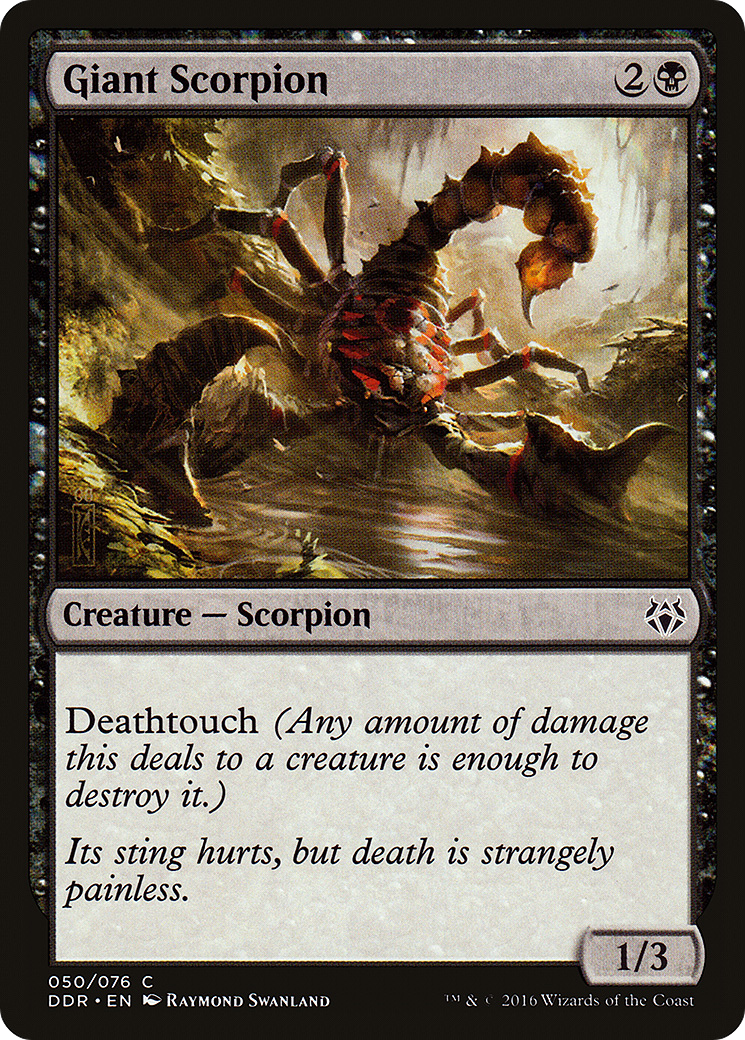 Giant Scorpion (DDR-050) [Misc] Duel Decks: Nissa vs. Ob Nixilis MTG Single Wizards of the Coast