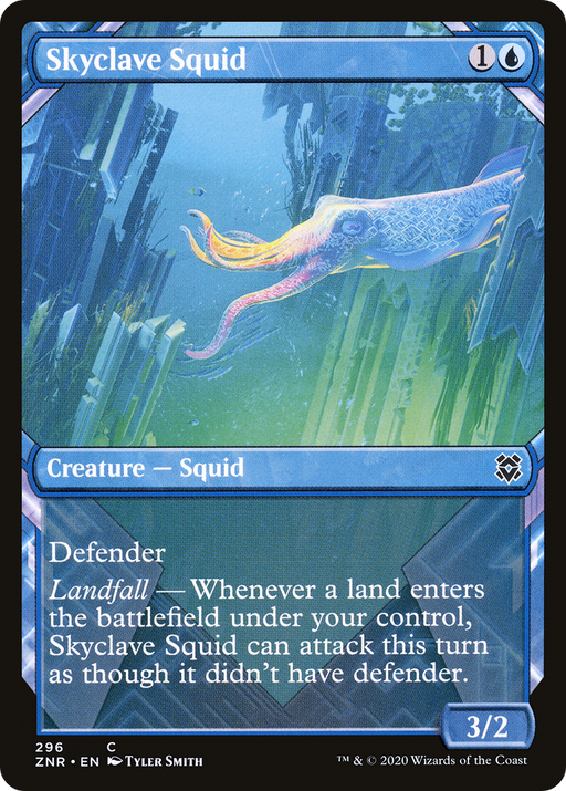 Skyclave Squid (ZNR-296) [Zendikar Rising] (Showcase) MTG Single Wizards of the Coast