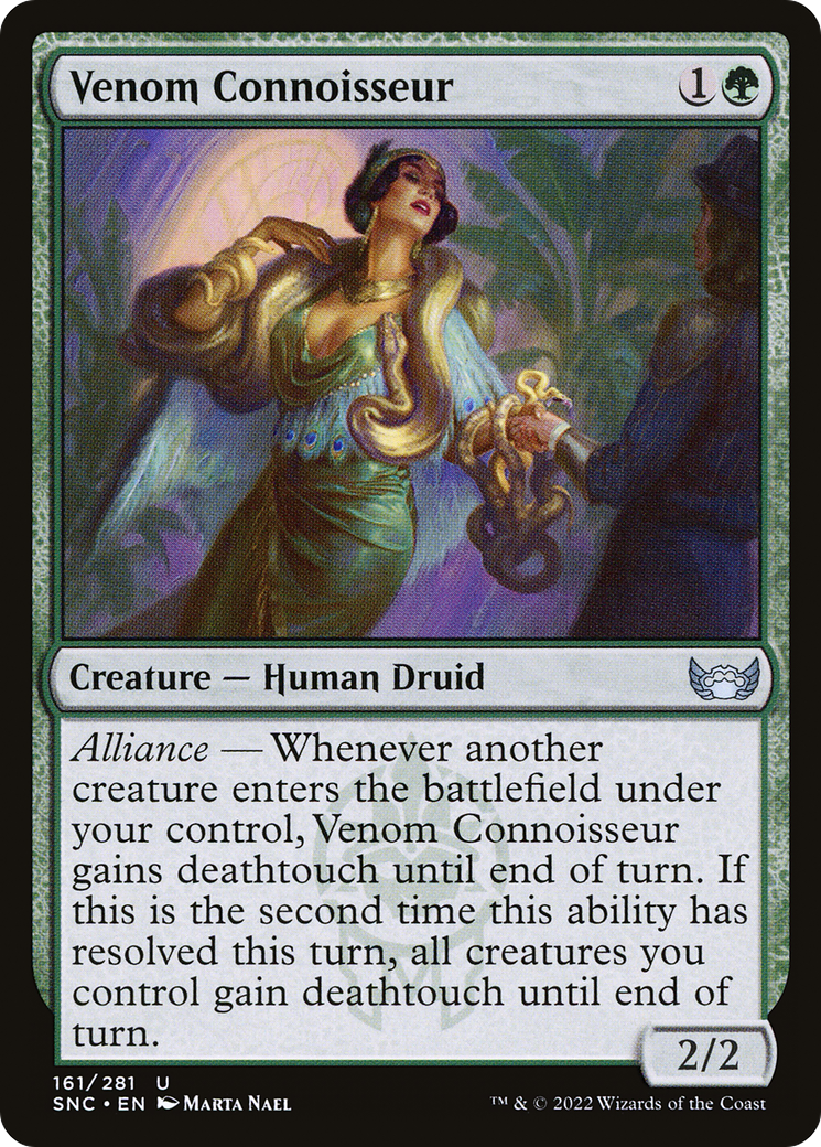 Venom Connoisseur (SNC-161) [Streets of New Capenna] MTG Single Wizards of the Coast