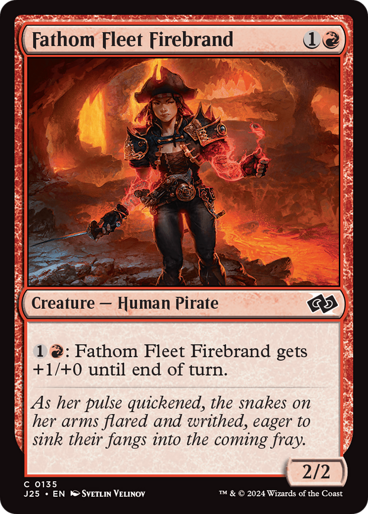 Fathom Fleet Firebrand (J25-135) [Foundations Jumpstart] MTG Single Wizards of the Coast
