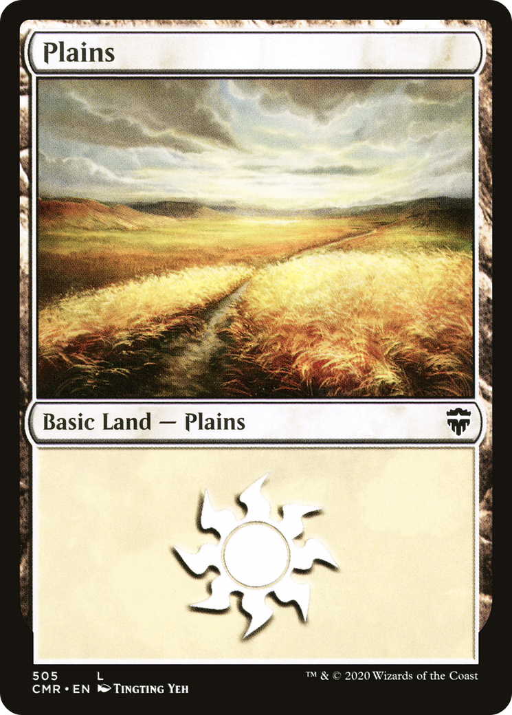 Plains (505) (CMR-505) [Commander Legends] MTG Single Wizards of the Coast
