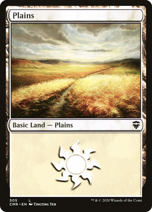 Plains (505) (CMR-505) [Commander Legends] MTG Single Wizards of the Coast