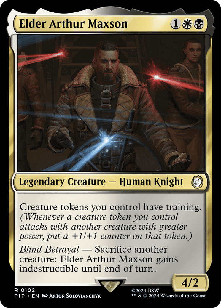 Elder Arthur Maxson (PIP-102) [Fallout] Foil MTG Single Wizards of the Coast