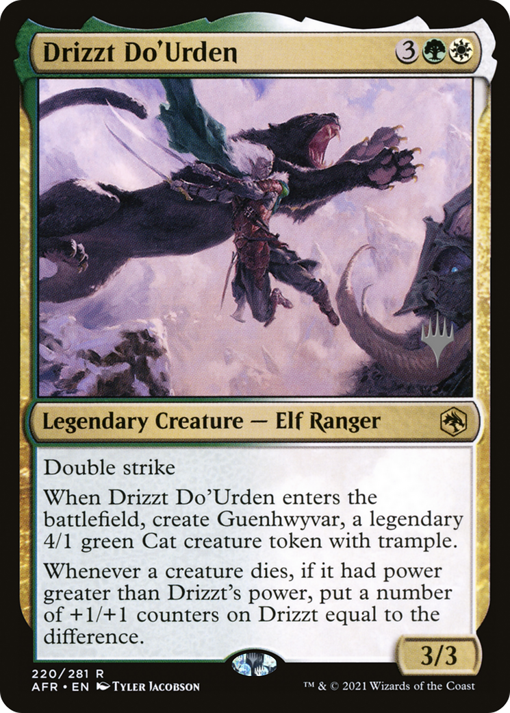 Drizzt Do'Urden (PPAFR-220) [Adventures in the Forgotten Realms Promos] MTG Single Wizards of the Coast