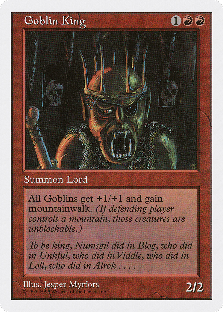 Goblin King (ATH-034) [Anthologies] MTG Single Wizards of the Coast