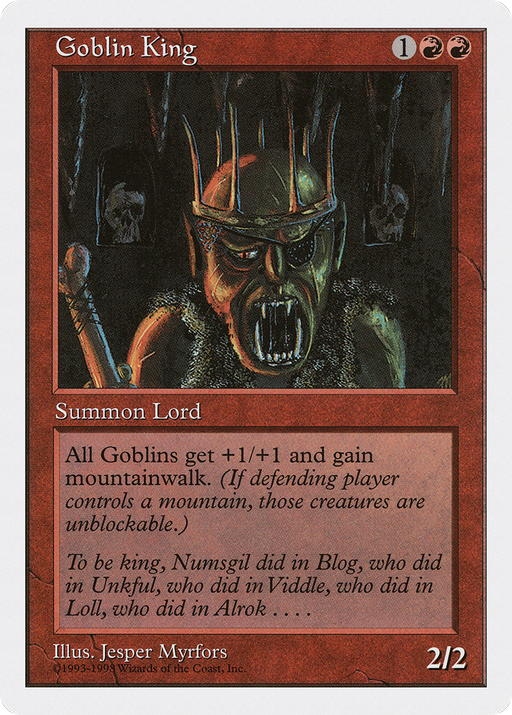 Goblin King (ATH-034) [Anthologies] MTG Single Wizards of the Coast