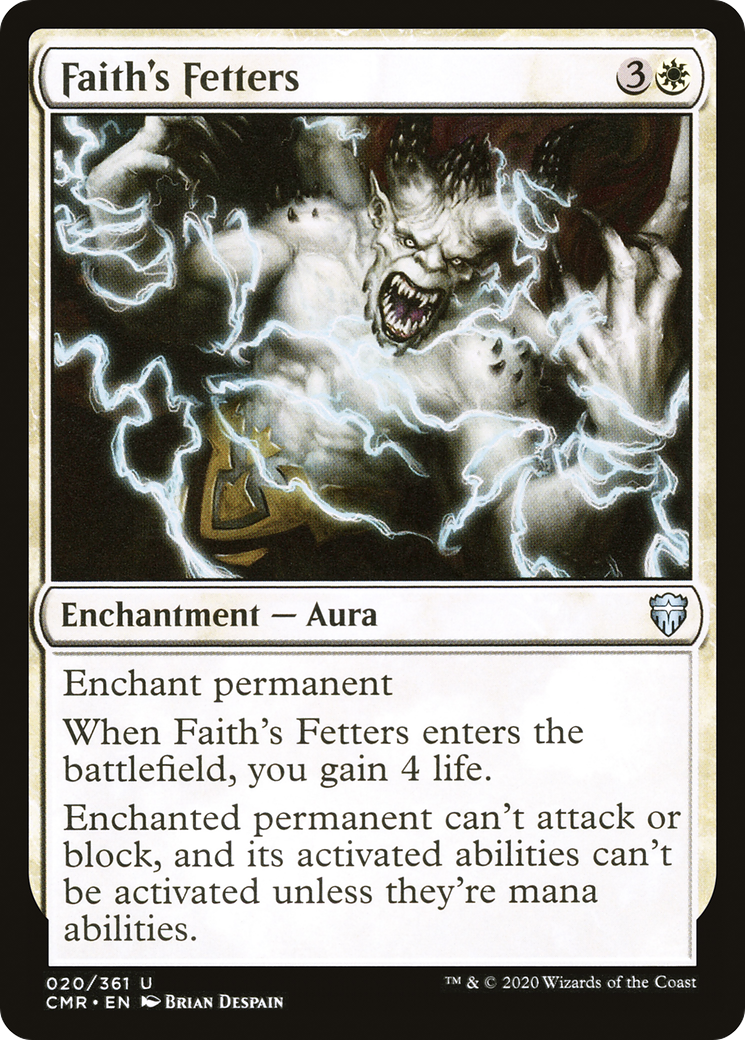 Faith's Fetters (CMR-020) [Commander Legends] Foil MTG Single Wizards of the Coast