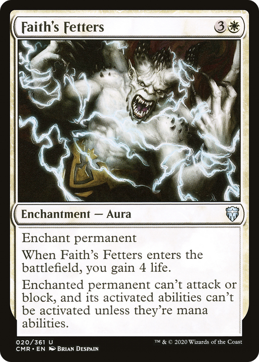 Faith's Fetters (CMR-020) [Commander Legends] MTG Single Wizards of the Coast