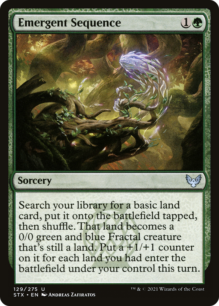 Emergent Sequence (STX-129) [Strixhaven: School of Mages] MTG Single Wizards of the Coast