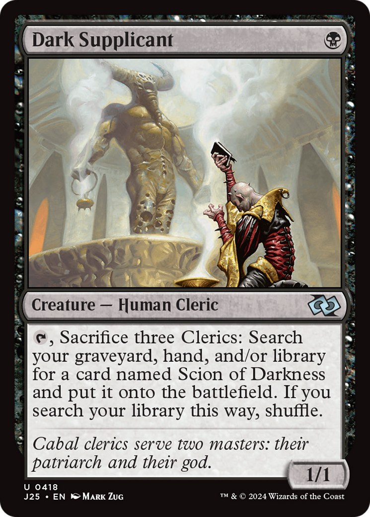 Dark Supplicant (J25-418) [Foundations Jumpstart] MTG Single Wizards of the Coast