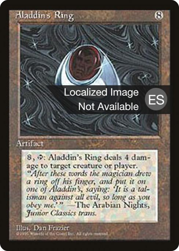 Aladdin's Ring (4BB-) [Fourth Edition Foreign Black Border] MTG Single Wizards of the Coast