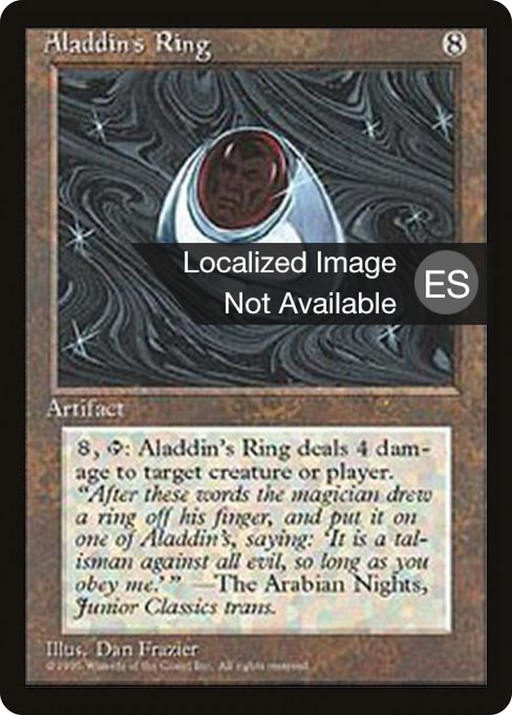 Aladdin's Ring (4BB-) [Fourth Edition Foreign Black Border] MTG Single Wizards of the Coast