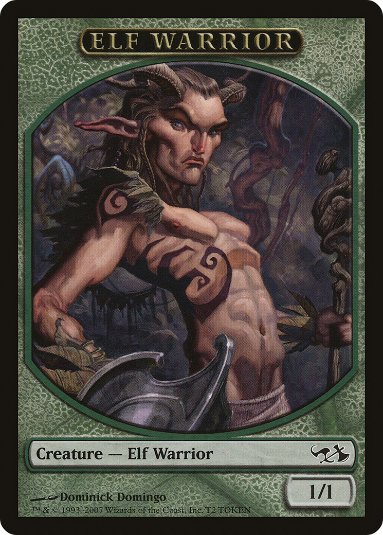 Elf Warrior Token (EVG-0T2) [Misc] Duel Decks: Elves vs. Goblins Tokens MTG Single Wizards of the Coast