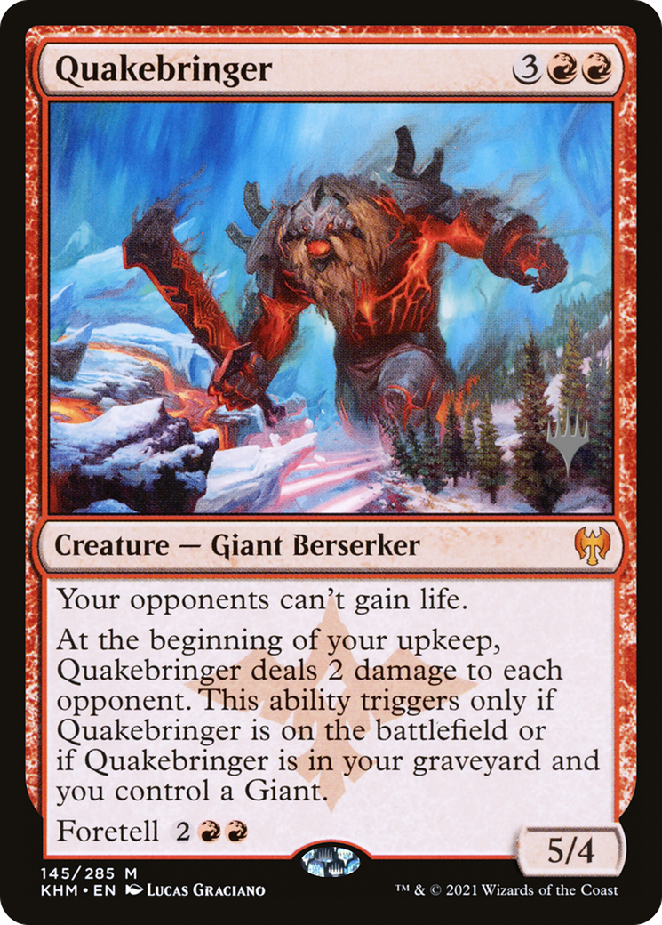 Quakebringer (PPKHM-145) [Kaldheim Promos] Foil MTG Single Wizards of the Coast