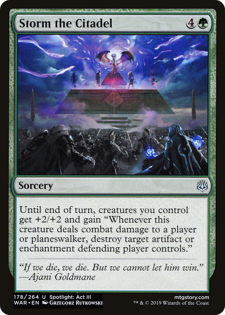 Storm the Citadel (WAR-178) [War of the Spark] MTG Single Wizards of the Coast