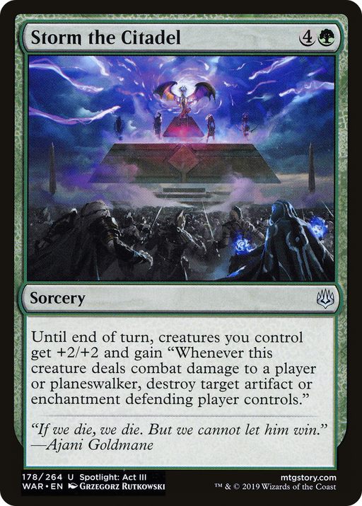 Storm the Citadel (WAR-178) [War of the Spark] MTG Single Wizards of the Coast