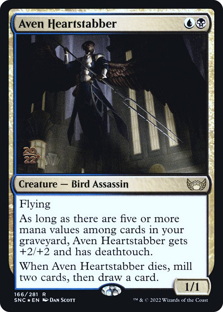 Aven Heartstabber (PRE-166S) [Streets of New Capenna Promos] Foil MTG Single Wizards of the Coast