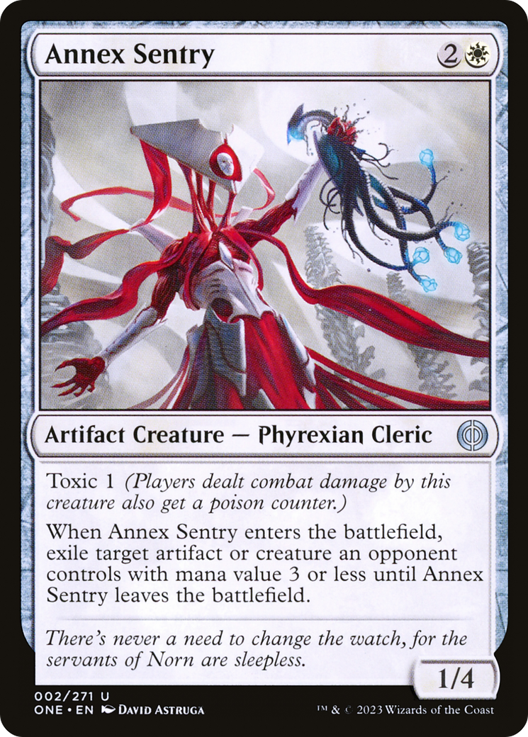 Annex Sentry (ONE-002) [Phyrexia: All Will Be One] Foil MTG Single Wizards of the Coast