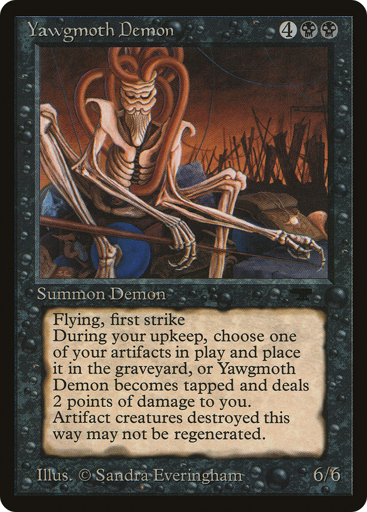 Yawgmoth Demon (ATQ-) [Oldschool] Antiquities MTG Single Wizards of the Coast